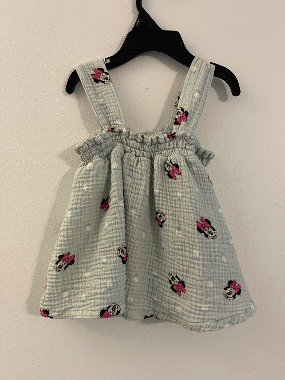 Toddler Light Mint Minnie Mouse Print Sundress Top